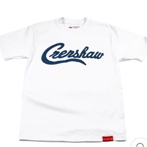 The Marathon Clothing White and Blue Crenshaw Tee